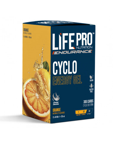 LIFE PRO ENDURANCE CYCLO ENERGY GEL 12x60ML