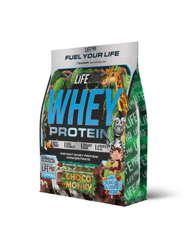 LIFE PRO WHEY CHOCO MONKY 1KG BAG EDITION